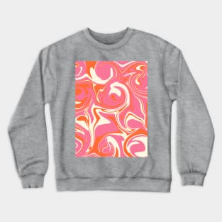 Spill - Pink, Orange and Cream Crewneck Sweatshirt